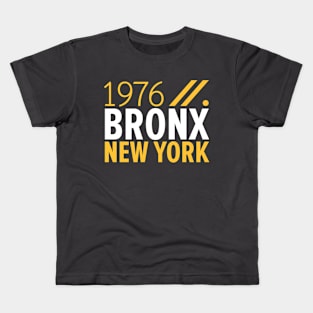 Bronx NY Birth Year Collection - Represent Your Roots 1976 in Style Kids T-Shirt